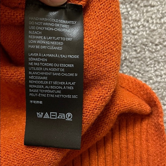 NWOT Anthropologie Colma Tunic Sweater in Orange Size XS - Picture 5 of 9